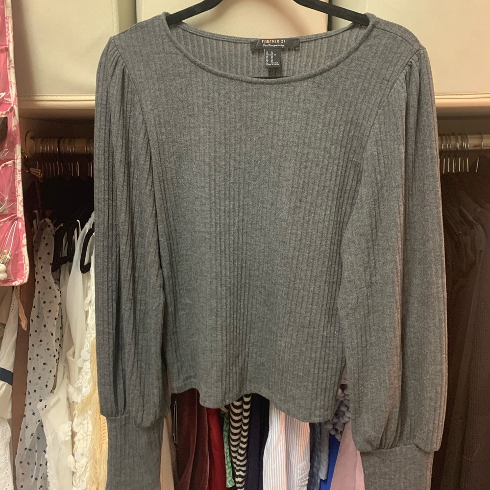 Forever 21  long balloon sleeve top